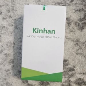 Universal cup holder cell phone mount for car, new in box